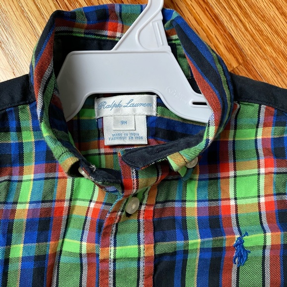 Ralph Luren toddler button down shirt 9 months - Picture 4 of 10